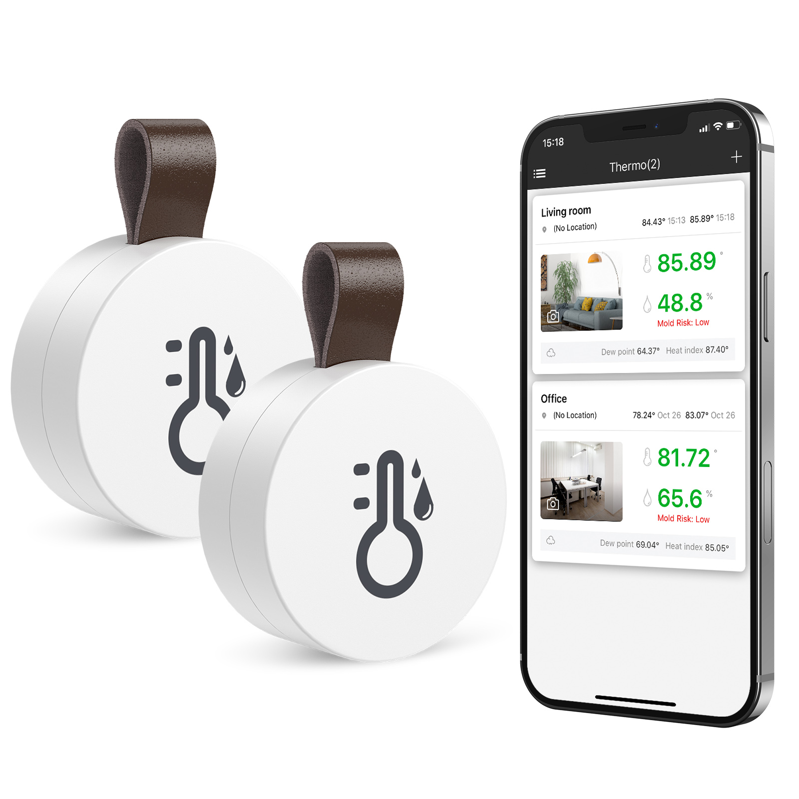 Garden Weather Station - ORIA Kablosuz Termometre Bluetooth Higrometre 2PCS/3PCS