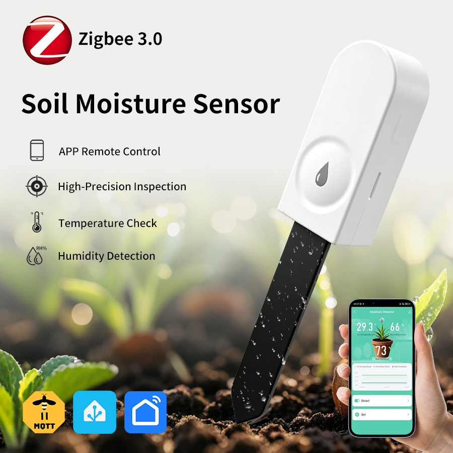 Smart Garden Zigbee - Tuya Zigbee3.0 Toprak Nem Sensörü Sıcaklık