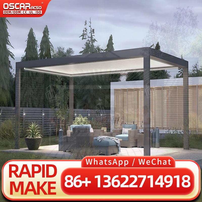 Smart Garden Electric Pergola - Özelleştirilebilir Modern Katlanabilir Su Geçirmez Kamelya,