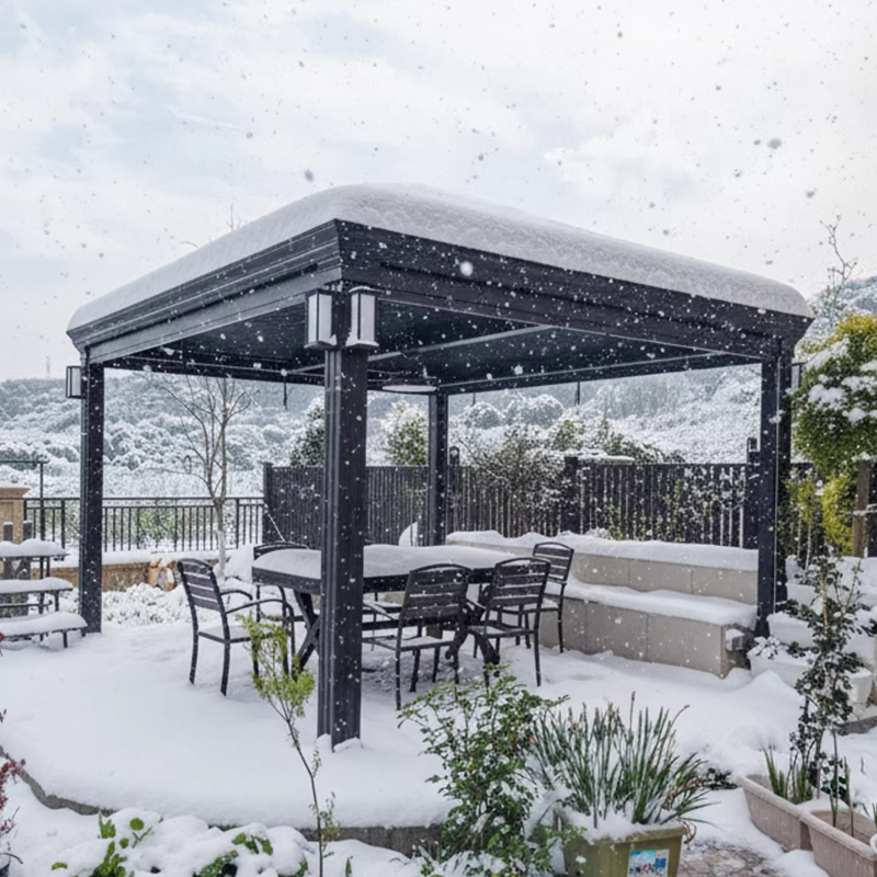 Smart Garden Electric Pergola - Elektrikli panjurlu pavyon villa bahçesi, akıllı