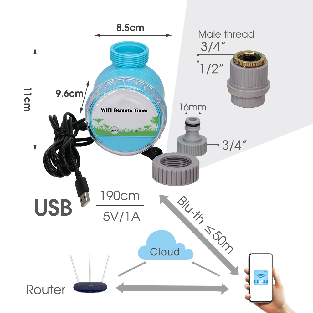 30-50M akıllı bahçe sulama sis - Smart Garden Timer incelemesi ve fiyatı