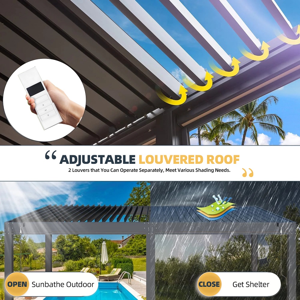Özelleştirilebilir Modern Katl - Smart Garden Electric Pergola incelemesi ve fiyatı