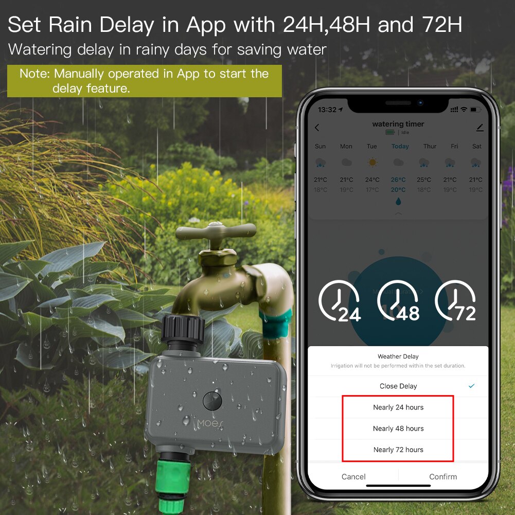 Moes akıllı Tuya Bluetooth su  - Smart Garden Home incelemesi ve fiyatı