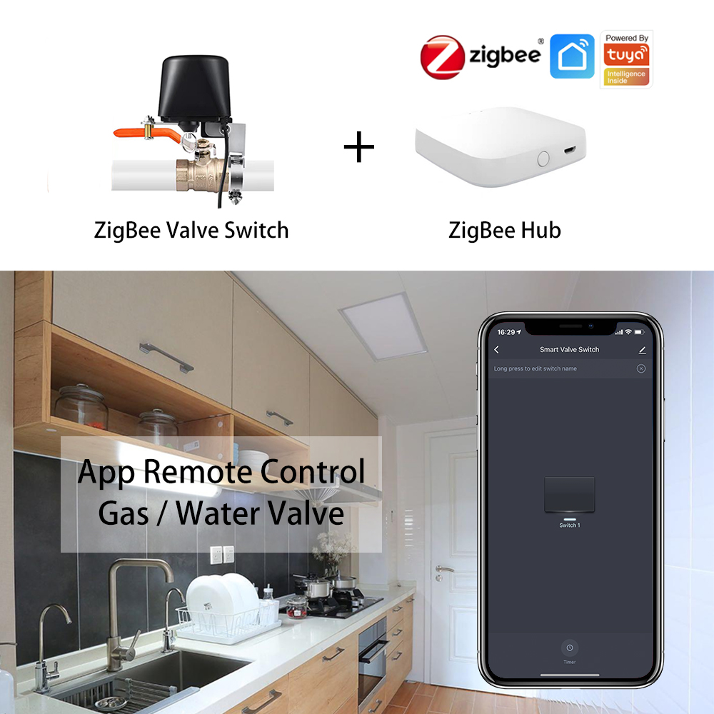 ZigBee Su/Gaz Vanası Uzaktan K - Smart Garden Zigbee incelemesi ve fiyatı