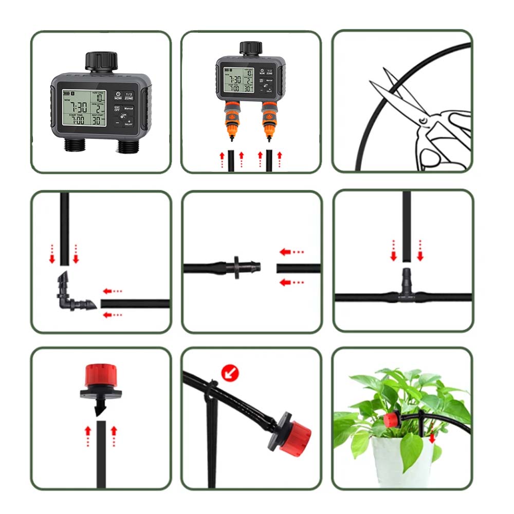 Çift Bölgeli Bağımsız Ekranlı  - Smart Garden Timer incelemesi ve fiyatı